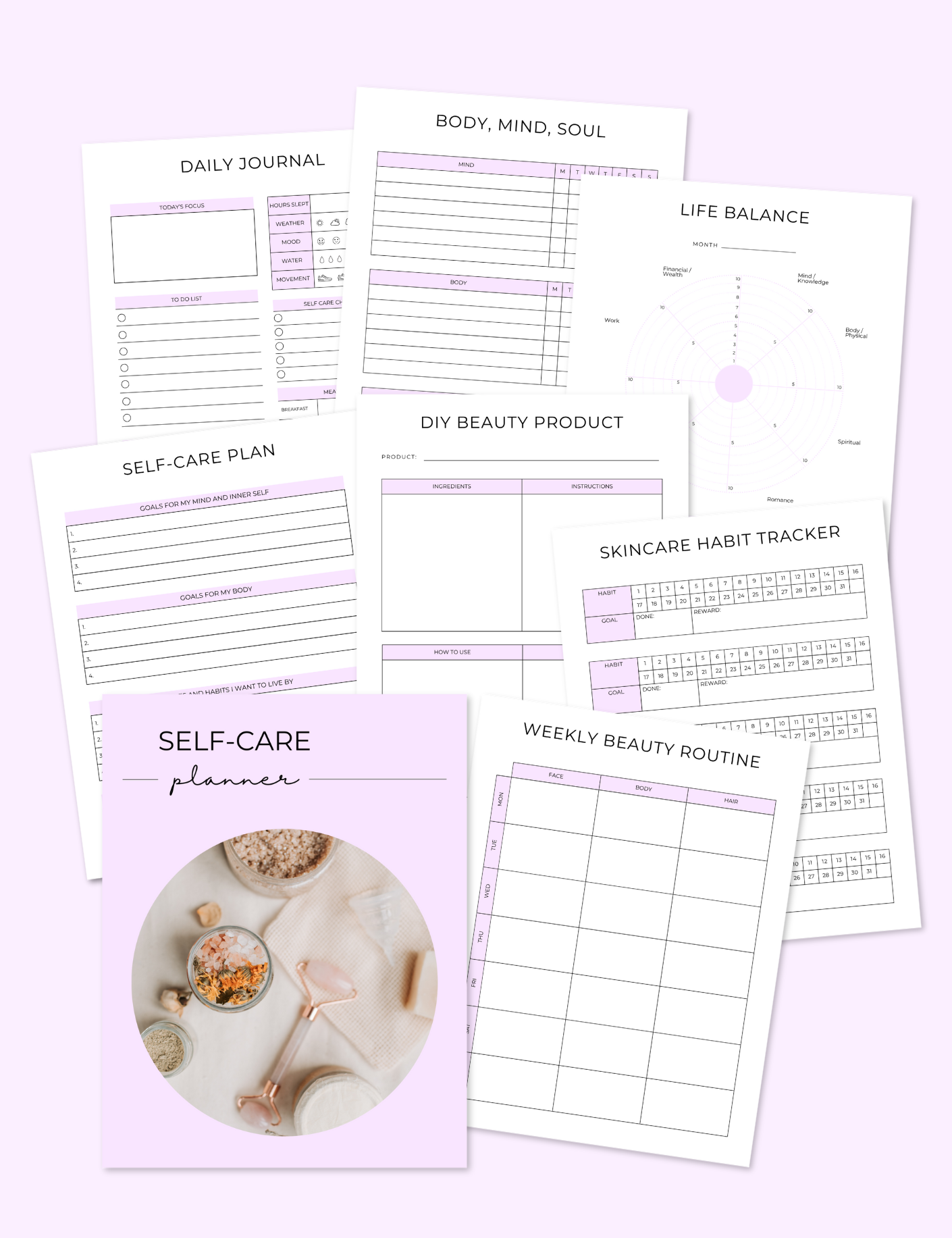 Self Care Planner