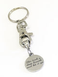 Encouraging Gift, She Took A Deep Breath And Let It Go, Encouraging Keychain, Encouraging Quotes, Divorce Gift, New Beginning Gift For Her