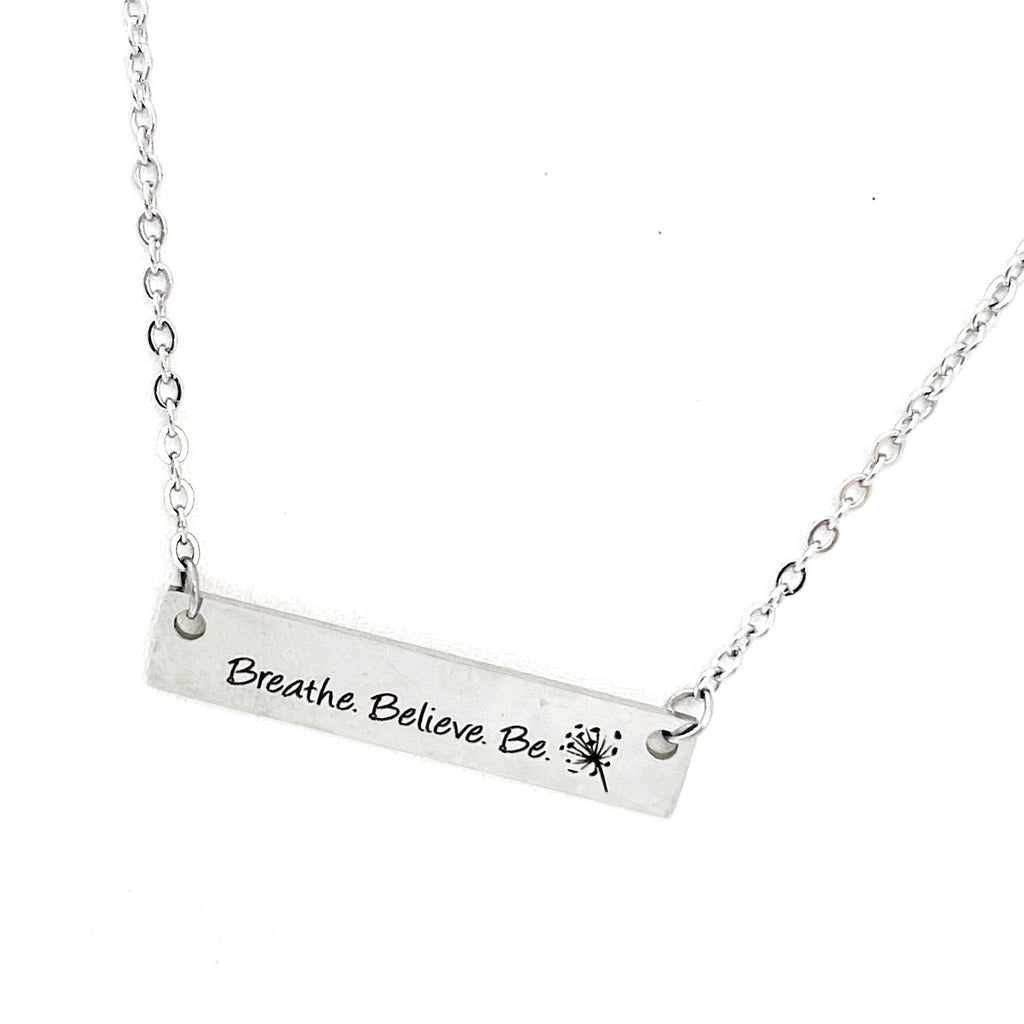 Peace Gift, Breathe Believe Be Connector Necklace, Exercise Gifts, Gift For Her, Weight Loss Gift, Entrepreneur Gift, Going to College Gift