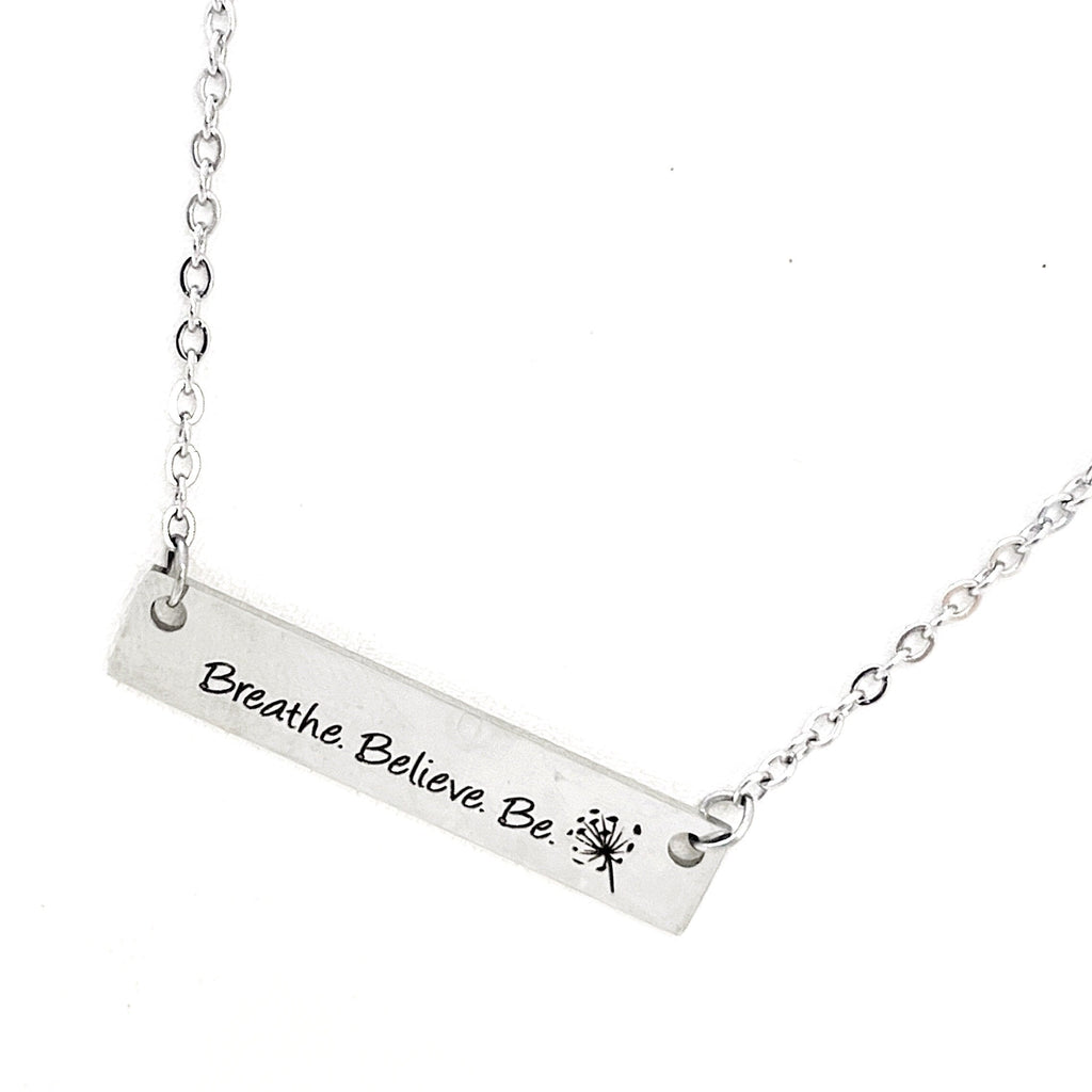 Peace Gift, Breathe Believe Be Connector Necklace, Exercise Gifts, Gift For Her, Weight Loss Gift, Entrepreneur Gift, Going to College Gift