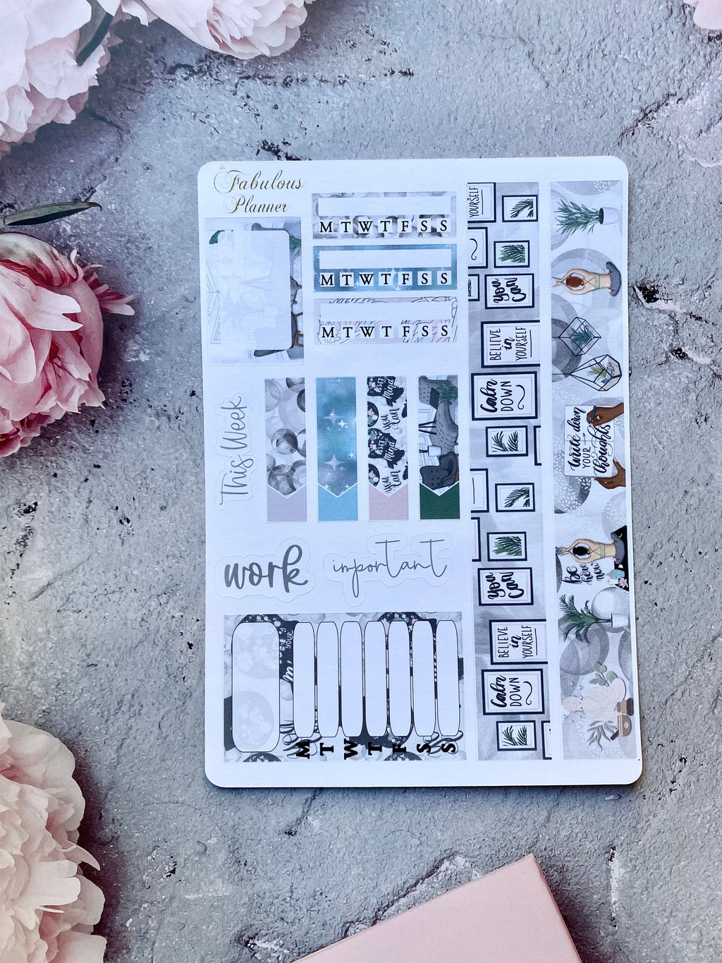 Mindfulness and Self Care Stickers Kit - 4 Sheet