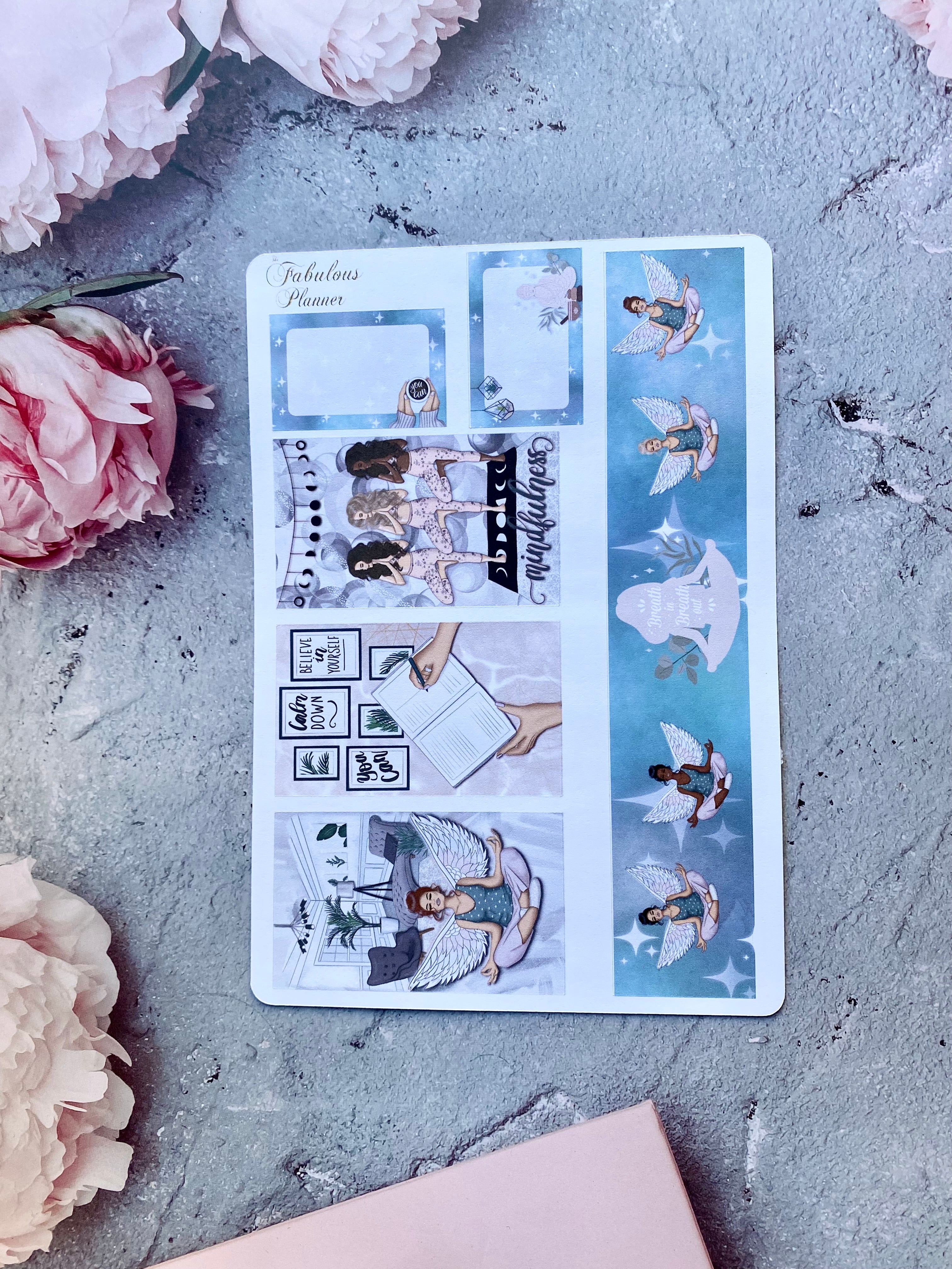 Mindfulness and Self Care Stickers Kit - 4 Sheet